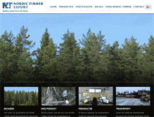 Tablet Screenshot of nordictimber.nl